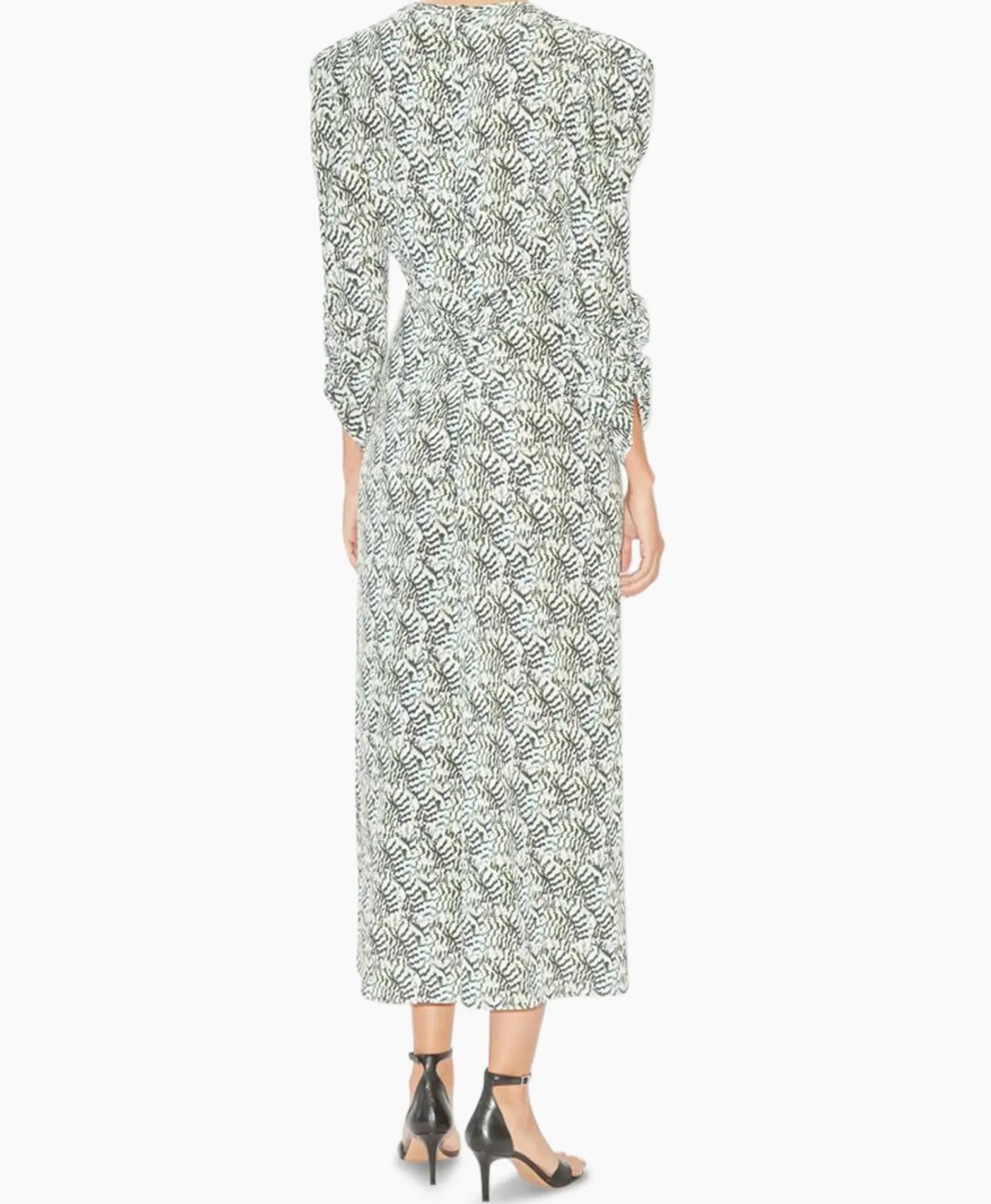 Bruiloftskleding^Isabel Marant Midi Jurk Albini-Ga Ecru