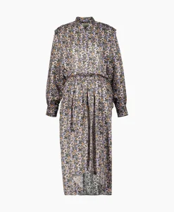 Bruiloftskleding^Isabel Marant Midi Jurk Lokeya-Gb Zwart