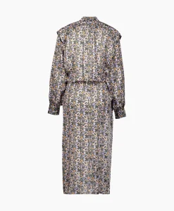 Bruiloftskleding^Isabel Marant Midi Jurk Lokeya-Gb Zwart