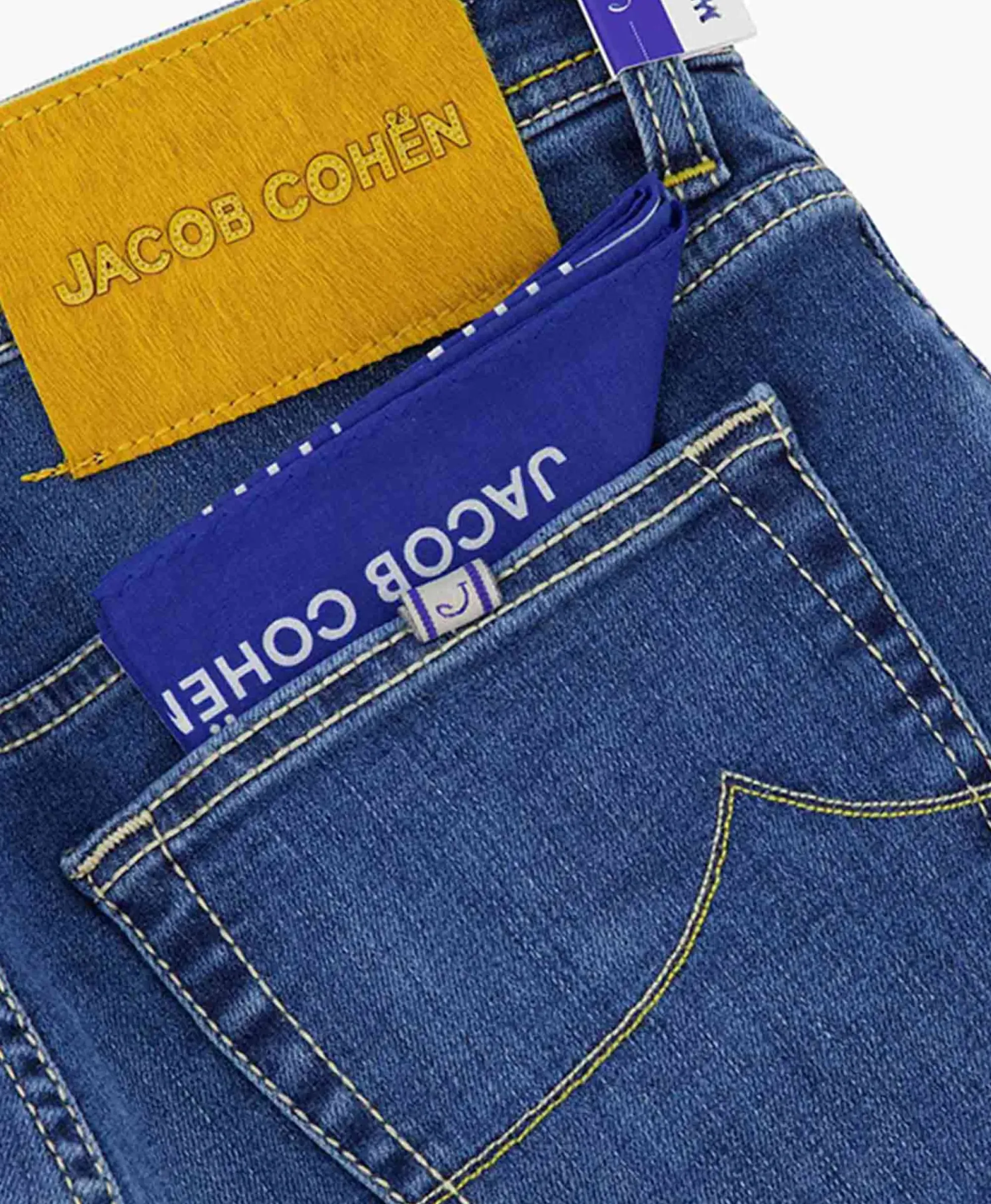 Broeken^Jacob Cohen Jeans Pant 5 Pkt Slim Fit Bard Blauw