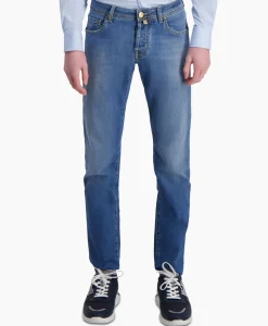 Broeken^Jacob Cohen Jeans 5 Pkt Super Slim Fit Nick Donker Blauw