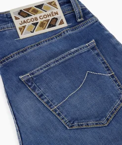 Broeken^Jacob Cohen Jeans 5 Pkt Super Slim Fit Nick Donker Blauw