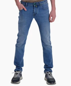 Broeken^Jacob Cohen Jeans 5 Pkt Super Slim Fit Nick Donker Blauw
