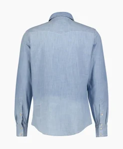 Overhemden^Jacob Cohen Overhemd Western Blauw