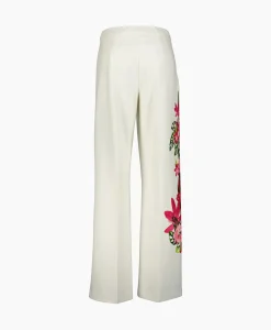 Broeken^Joseph Ribkoff Pantalon Wijde Pijpen Off White