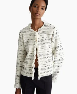 Blazers^Liu Jo Blazer Giacca Senza Collo Sfrangiata Wit