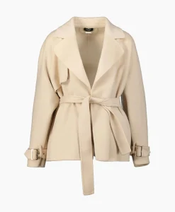 Blazers^Liu Jo Blazer Trench Cropped Zand
