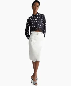 Blouses^Liu Jo Blouse Escamicia C/Dettagali In Pizzo Zwart