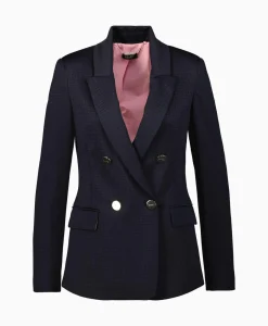 Blazers^Liu Jo Jasje Giacca Doppio Petto Straight Blauw