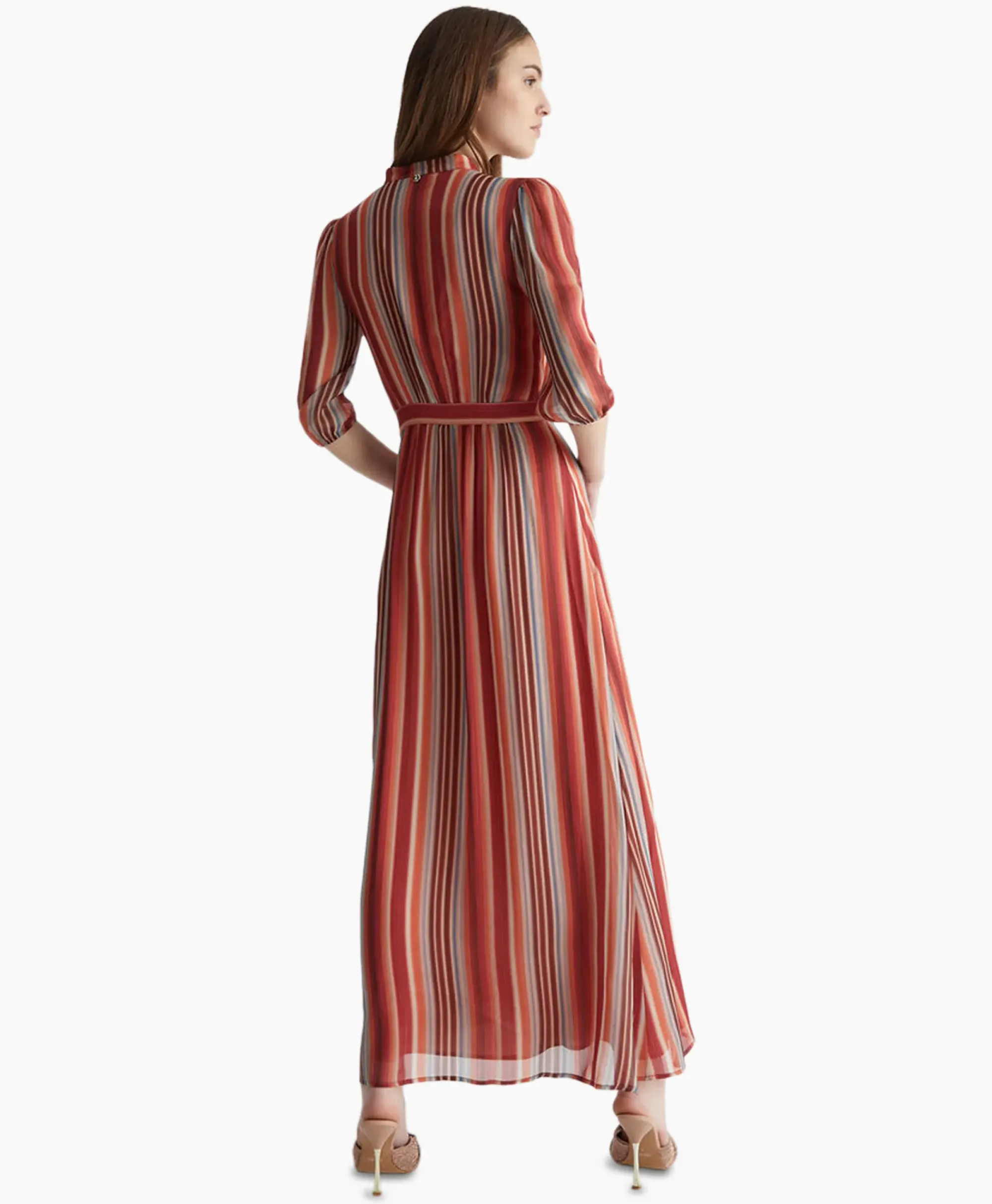 Jurken^Liu Jo Maxi Jurk Abito C/Accessorio Nappina Rose