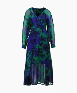 Jurken^Liu Jo Maxi Jurk Scollo A V Blauw