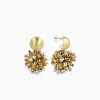 Sieraden^Lott. Gioielli Oorbellen Ce Gb Globe S Double Stones Grijs