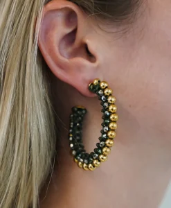 Sieraden^Lott. Gioielli Oorbellen Ce Gb Oval Creole Deluxe Lgroen