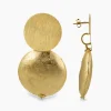 Sieraden^Lott. Gioielli Oorbellen Cw Earring Round Disc Xl Goud