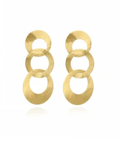 Sieraden^Lott. Gioielli Oorbellen Triple Round L Goud