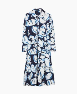 Jurken^Luisa Cerano Midi Jurk 778366/3473-0 Blauw