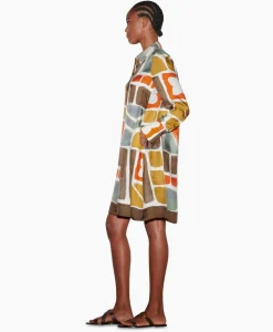 Jurken^Luisa Cerano Midi Jurk 798495/3626-0 Diverse