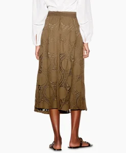 Rokken^Luisa Cerano Midi Rok 598236/3619-0 Diversen