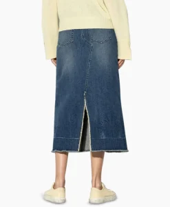 Rokken^Luisa Cerano Midi Rok 598227/3388-0 Donker Blauw