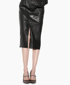 Rokken^Luisa Cerano Midi Rok 598226/9806-0 Zwart Dessin