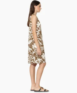 Jurken^Luisa Cerano Mini Jurk 798496/3630-0 Bruin