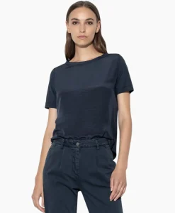 T-Shirts & Tops^Luisa Cerano T-Shirt Korte Mouw 398117/7600-0 Donker Blauw