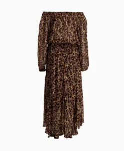 Jurken^Marant Étoile Marant Etoile Maxi Jurk Volga-Gc Oker