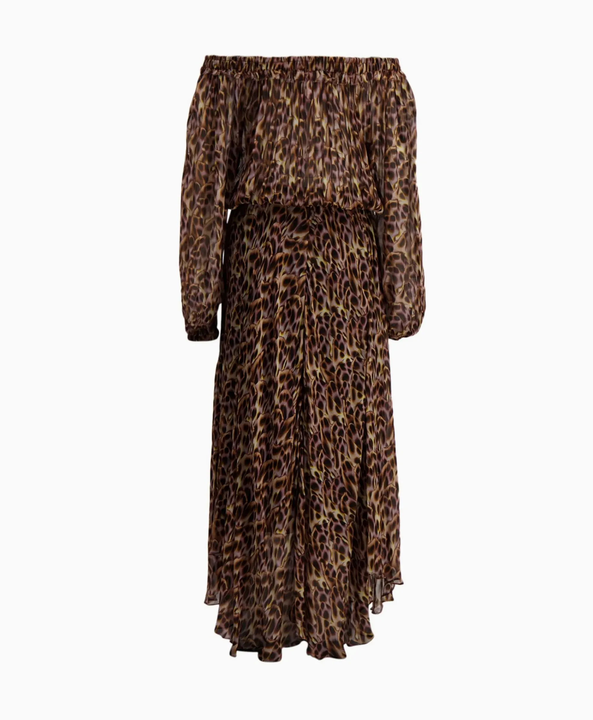 Jurken^Marant Étoile Marant Etoile Maxi Jurk Volga-Gc Oker