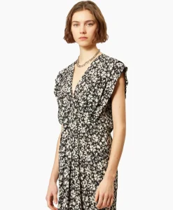 Jurken^Marant Étoile Marant Etoile Midi Jurk Epolia-Gc Zwart