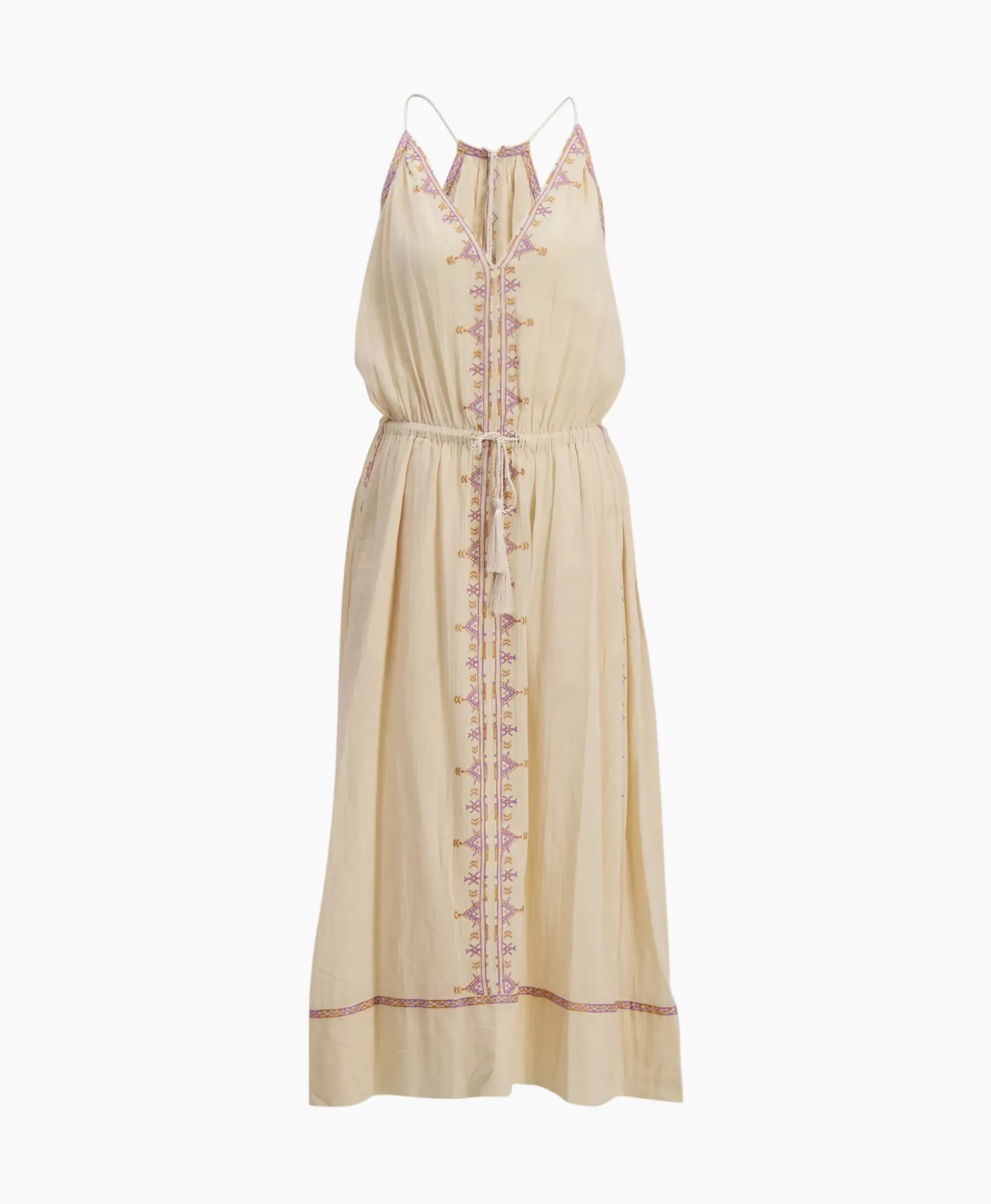 Jurken^Marant Étoile Marant Etoile Midi Jurk Siana-Ge Beige