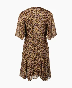 Jurken^Marant Étoile Marant Etoile Mini Jurk Vivienne-Gc Oker