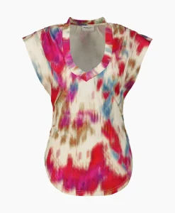 T-Shirts & Tops^Marant Étoile Marant Etoile T-Shirt Korte Mouw Zilen-Gb Beige