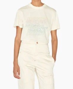 T-Shirts & Tops^Marant Étoile Marant Etoile T-Shirt Korte Mouw Ziliani-Ga Ecru