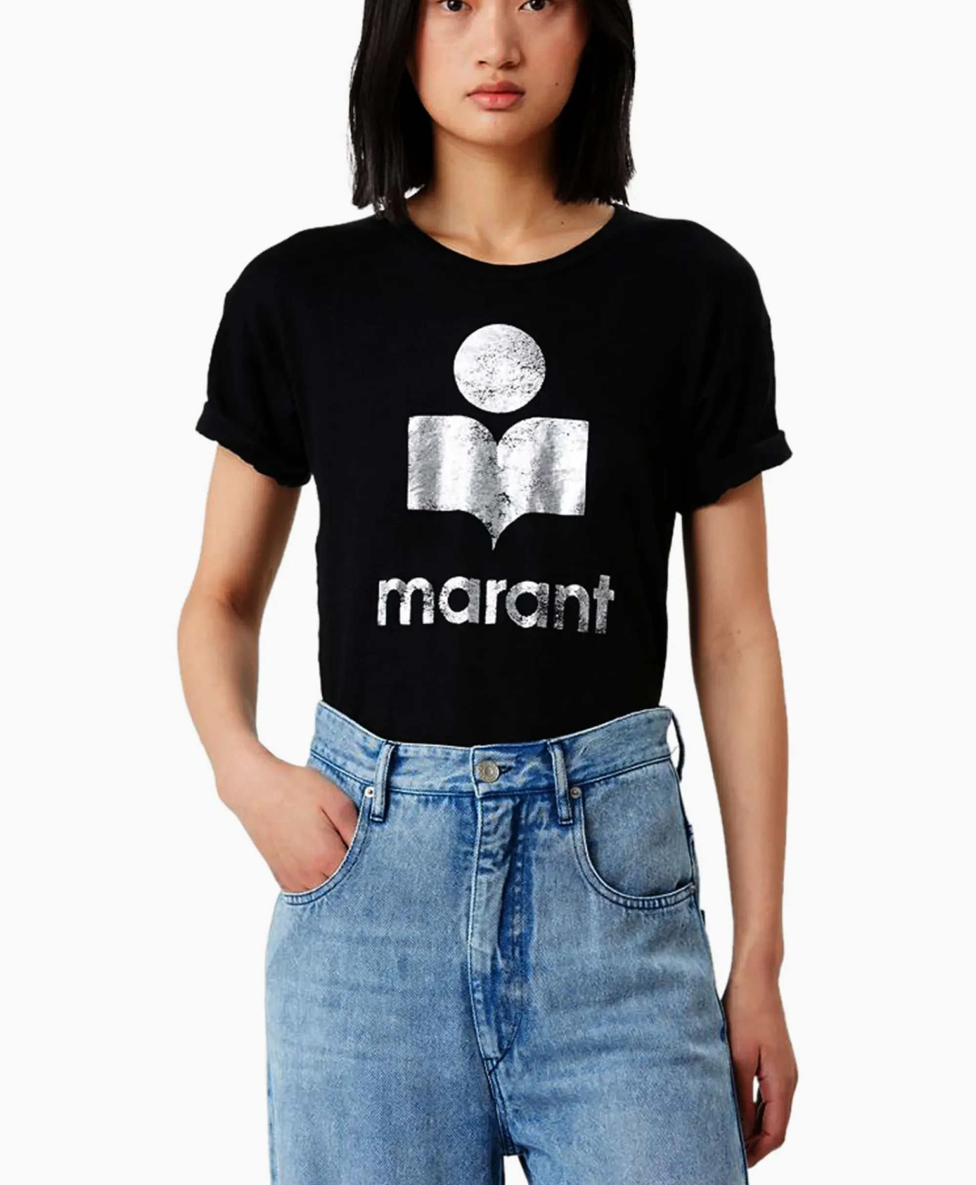 T-Shirts & Tops^Marant Étoile Marant Etoile T-Shirt Korte Mouw Koldi-Gc Zwart