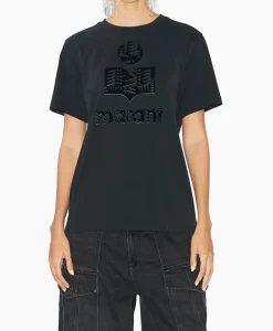 T-Shirts & Tops^Marant Étoile Marant Etoile T-Shirt Korte Mouw Zewel-Ga Zwart