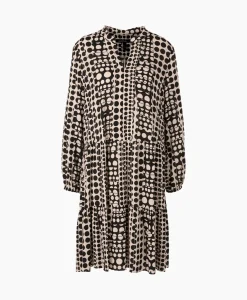 Jurken^Marccain Additions Midi Jurk Ua 21.02 W10 Zwart