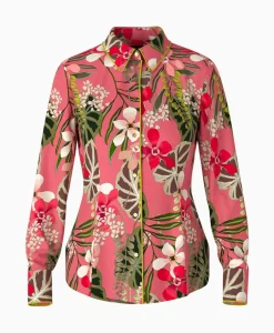 Blouses^Marccain Collectie Blouse Vc 51.42 J28 Licht Rood