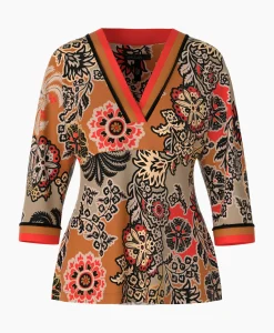 Blouses^Marccain Collectie Blouse Wc 55.08 J48 Oranje