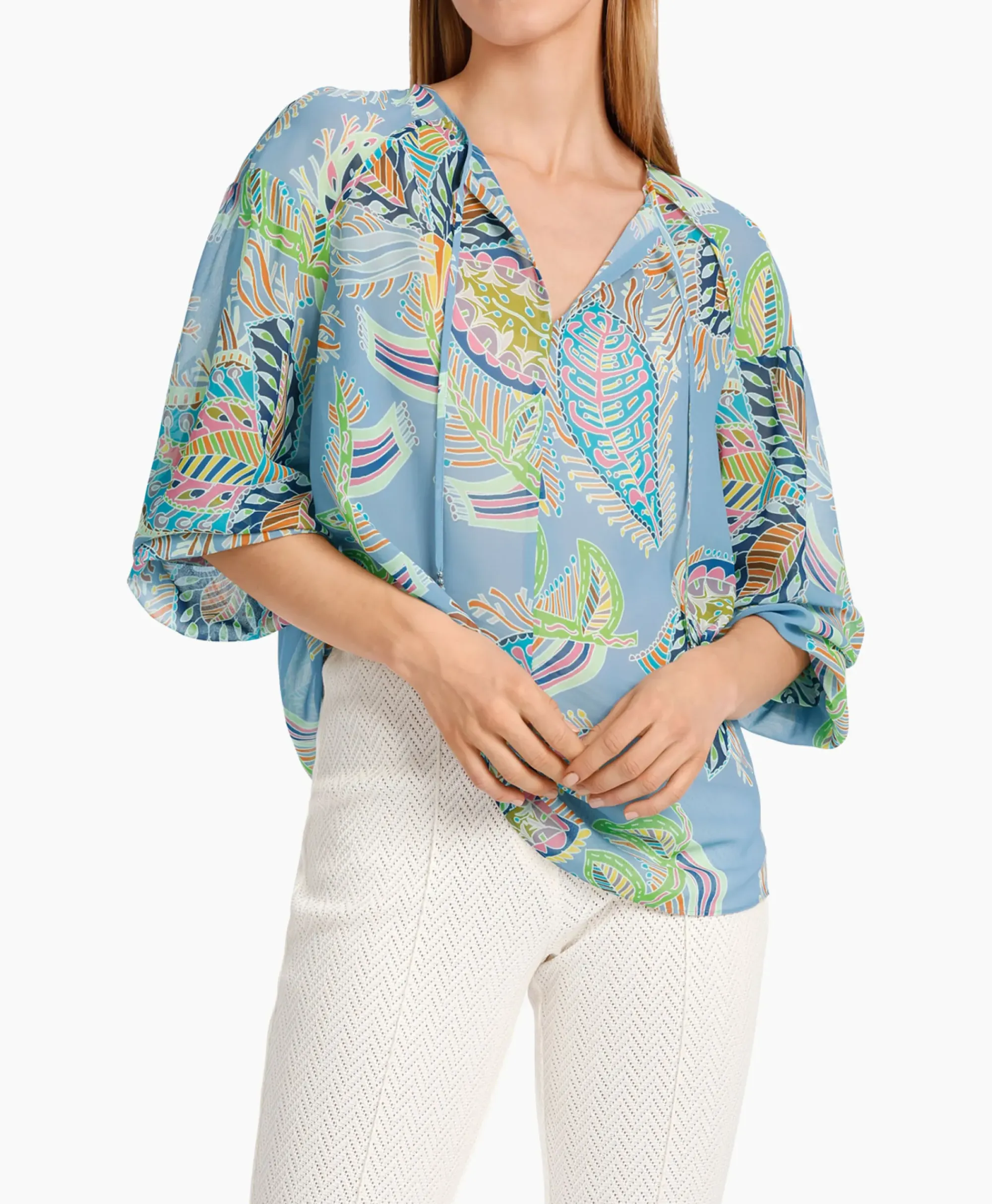 Blouses^Marccain Collectie Blouse Wc 51.33 W74 Licht Blauw