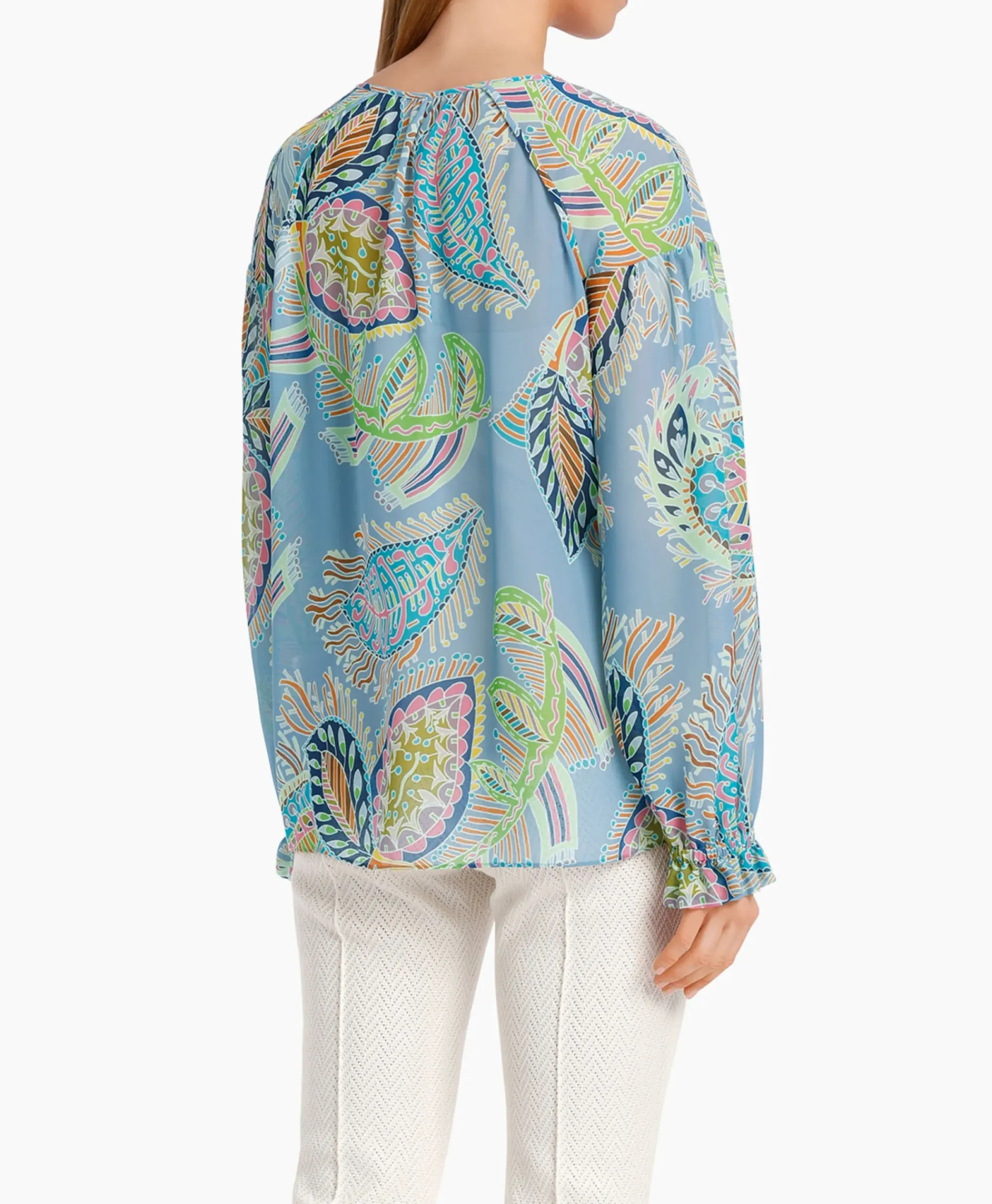 Blouses^Marccain Collectie Blouse Wc 51.33 W74 Licht Blauw