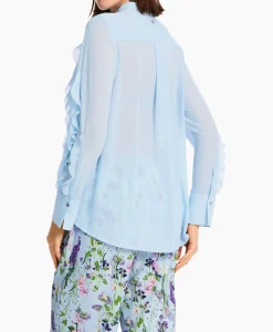 Blouses^Marccain Collectie Blouse Wc 51.27 W44 Licht Blauw