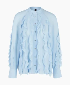 Blouses^Marccain Collectie Blouse Wc 51.27 W44 Licht Blauw