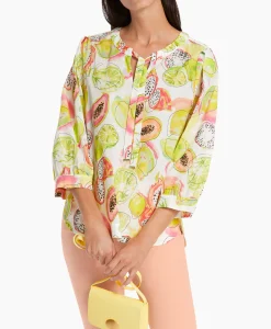 Blouses^Marccain Collectie Blouse Wc 51.26 W27 Midden Geel