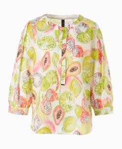 Blouses^Marccain Collectie Blouse Wc 51.26 W27 Midden Geel