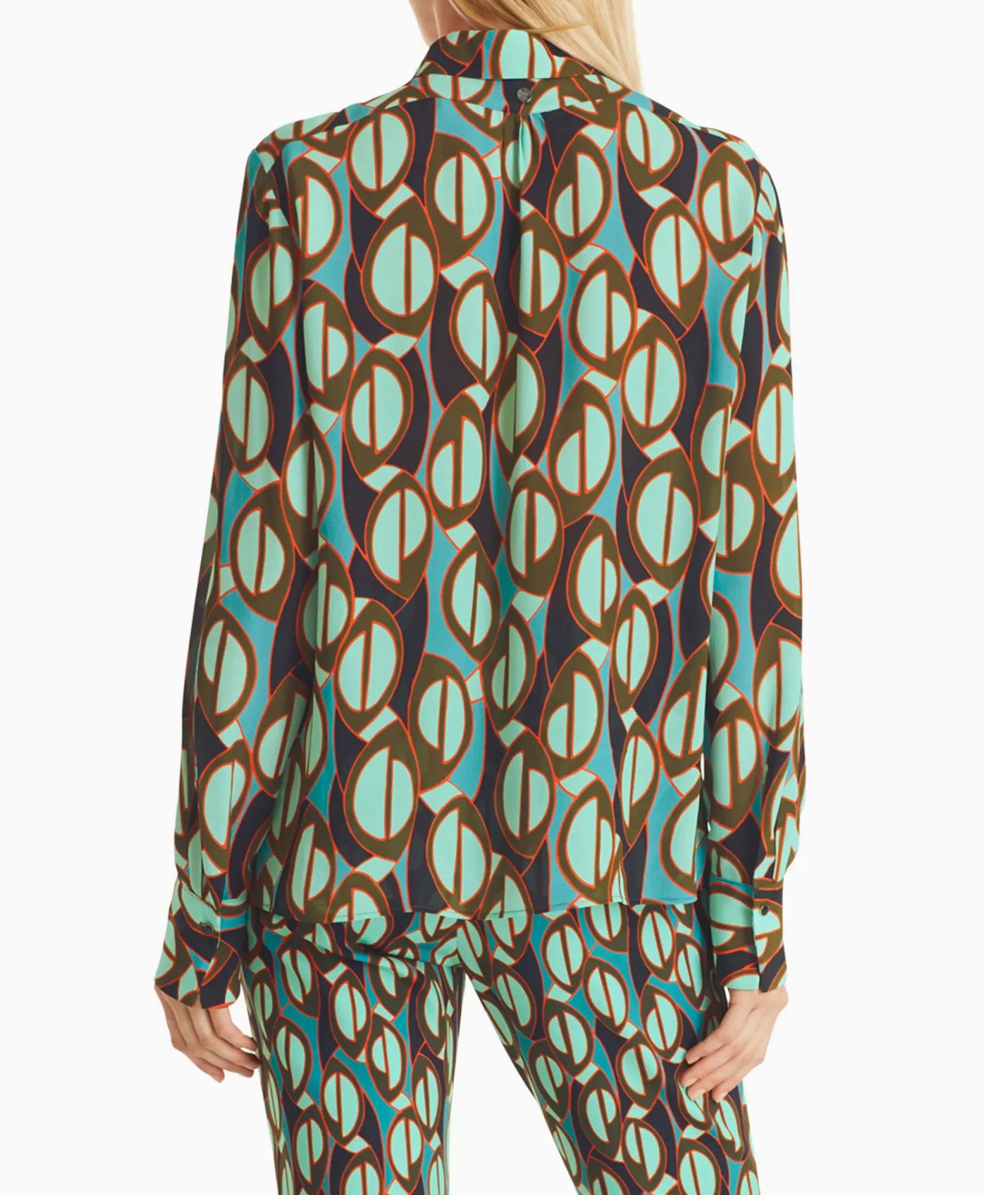 Blouses^Marccain Collectie Blouse Wc 51.04 W04 Groen