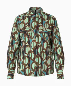 Blouses^Marccain Collectie Blouse Wc 51.04 W04 Groen