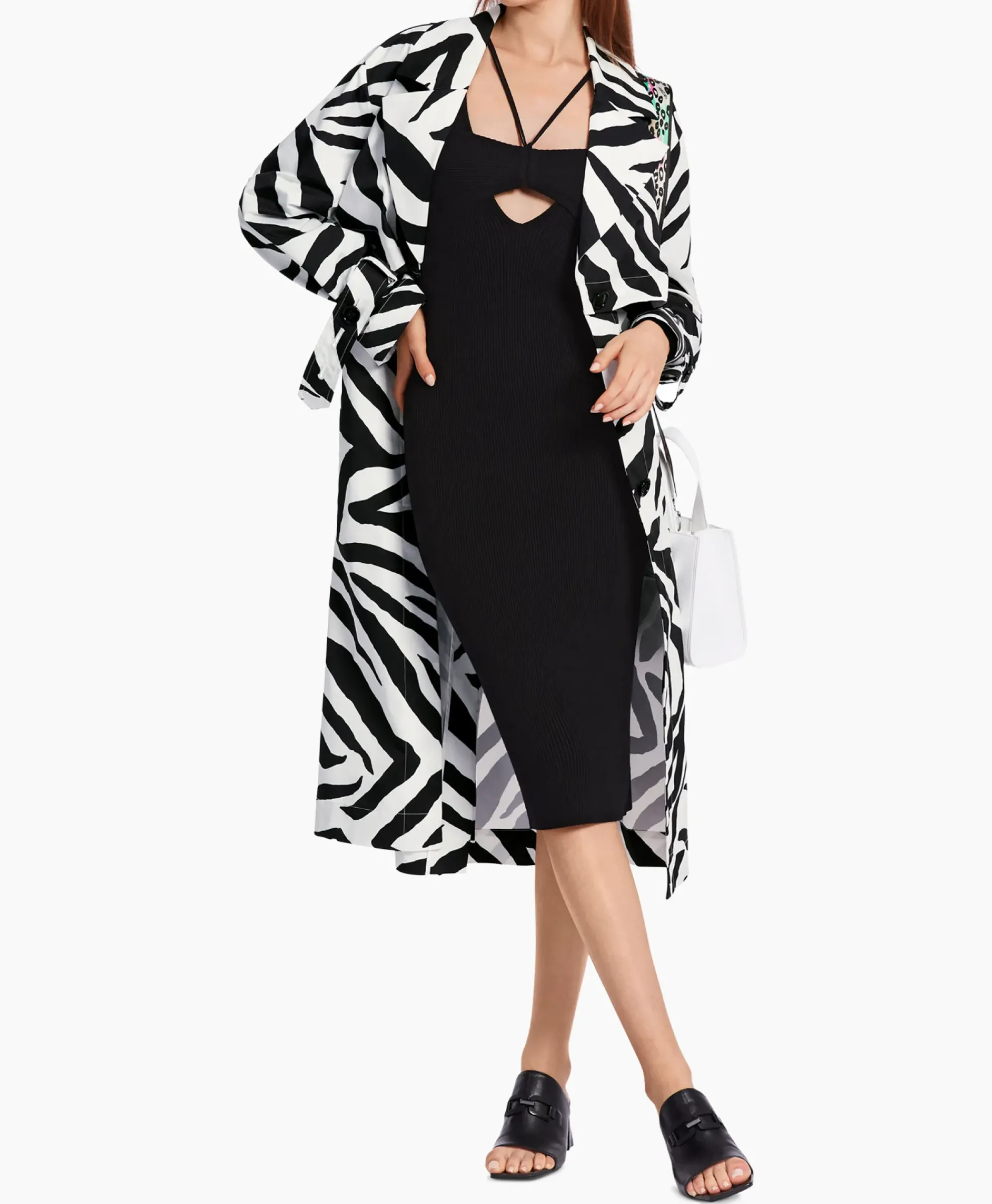 Jassen^Marccain Collectie Coat Wc 11.03 W11 Print + 2 Kleurig