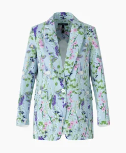Blazers^Marccain Collectie Jasje Wc 34.12 W21 Licht Blauw