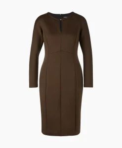 Bruiloftskleding^Marccain Collectie Jurk Vc 21.27 J22 Bruin