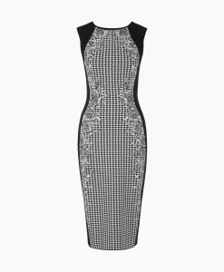 Bruiloftskleding^Marccain Collectie Jurk Vc 21.36 M66 Print + 2 Kleurig